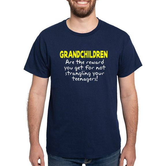 CafePress - Grandchildren Reward Dark T Shirt - Men's Classic Graphic Cotton T-Shirt
