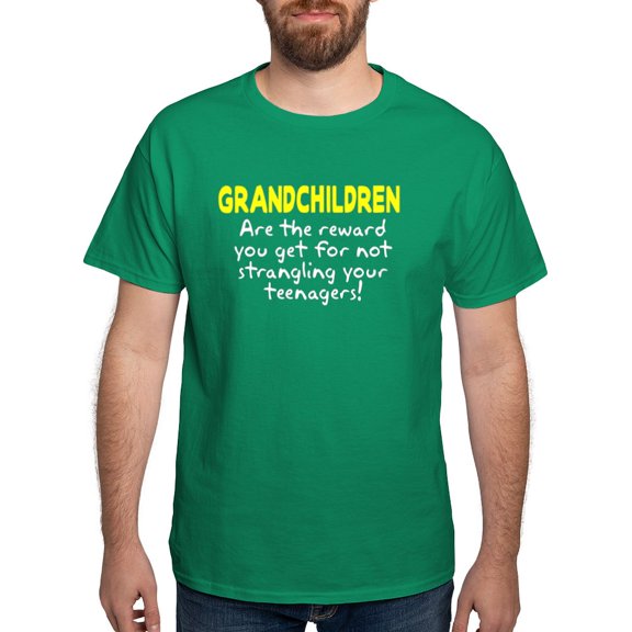 CafePress - Grandchildren Reward Dark T Shirt - Men's Classic Graphic Cotton T-Shirt
