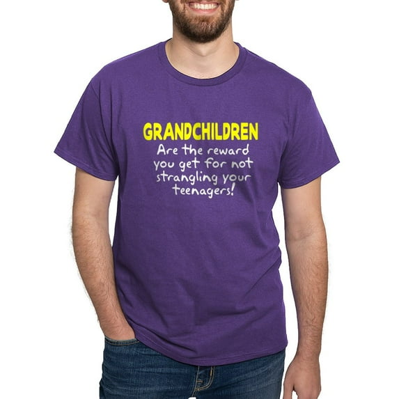 CafePress - Grandchildren Reward Dark T Shirt - Men's Classic Graphic Cotton T-Shirt