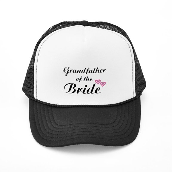 CafePress - Grandfather Of The Bride - Adjustable Unisex Printed Trucker Hat with Mesh Back