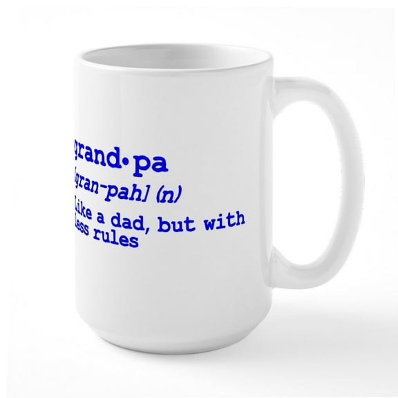 CafePress - Grandma And Grandpa Just Like Large Mug - 15 oz Ceramic Large White Novelty Mug