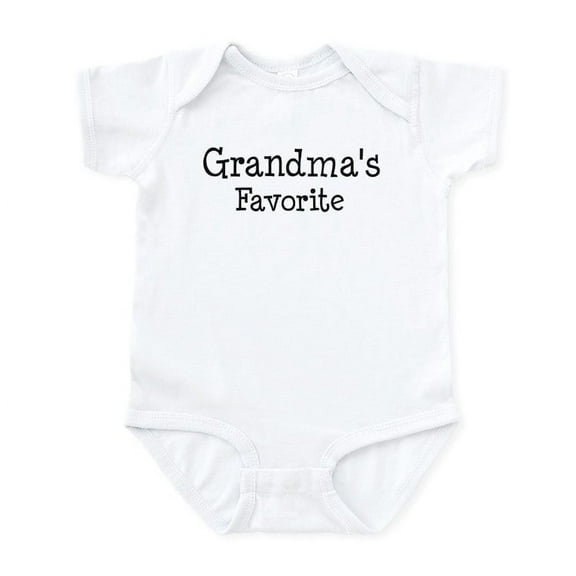 CafePress - Grandma Is My Favorite Infant Bodysuit - Baby Light Bodysuit, Size Newborn - 24 Months
