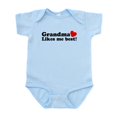 thumbnail image 1 of CafePress - Grandma Likes Me Best Infant Bodysuit - Baby Light Bodysuit, Size Newborn - 24 Months, 1 of 4