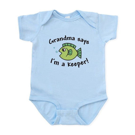 CafePress - Grandma Says I'm A Keeper Infant Bodysuit - Baby Light Bodysuit, Size Newborn - 24 Months