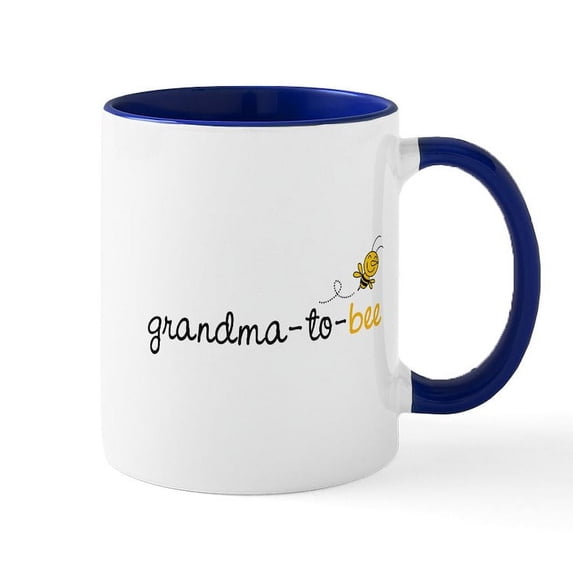 CafePress - Grandma To Bee Mug - 11 oz Ceramic Mug - Novelty Coffee Tea Cup