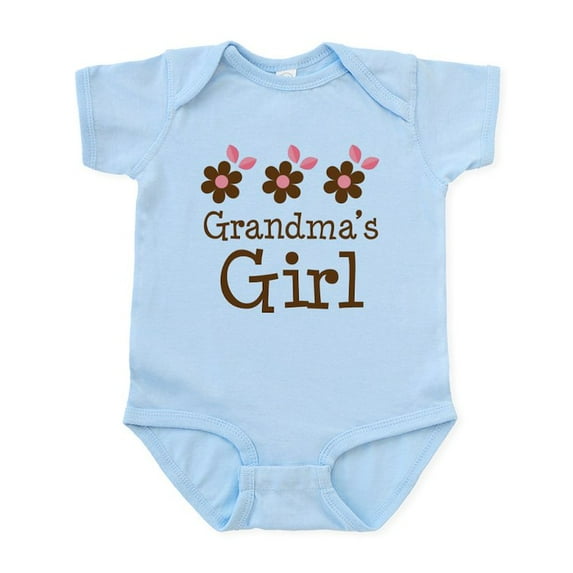 CafePress - Grandma's Girl Daisies Infant Bodysuit - Baby Light Bodysuit, Size Newborn - 24 Months