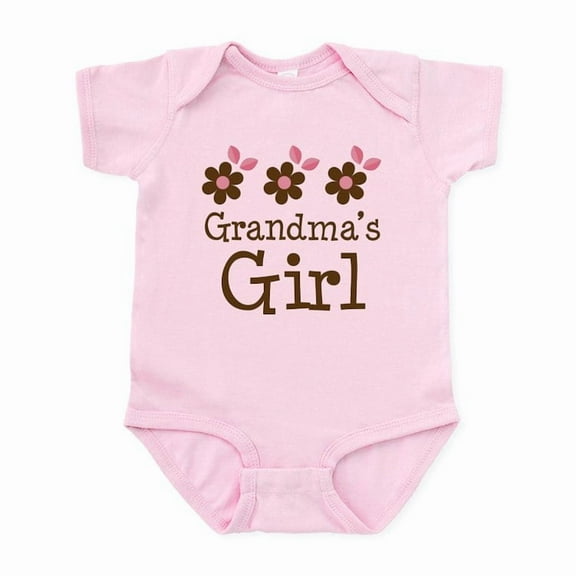 CafePress - Grandma's Girl Daisies Infant Bodysuit - Baby Light Bodysuit, Size Newborn - 24 Months