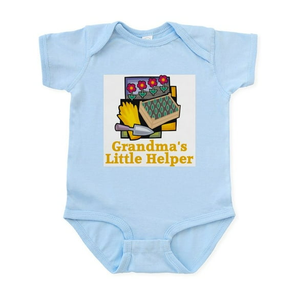 CafePress - Grandma's Helper Gardening Infant Bodysuit - Baby Light Bodysuit, Size Newborn - 24 Months