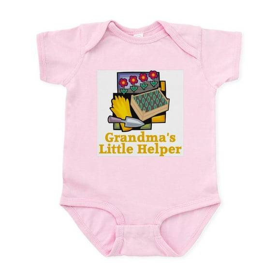 CafePress - Grandma's Helper Gardening Infant Bodysuit - Baby Light Bodysuit, Size Newborn - 24 Months