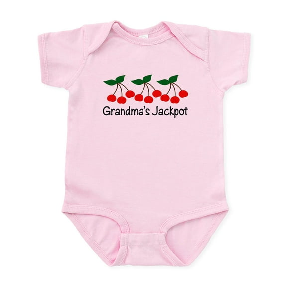CafePress - Grandma's Jackpot Baby/Toddler Bodysuit - Baby Light Bodysuit, Size Newborn - 24 Months