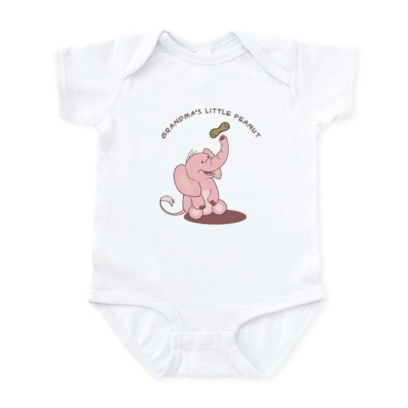 CafePress - Grandma's Little Peanut Infant Bodysuit - Baby Light Bodysuit, Size Newborn - 24 Months
