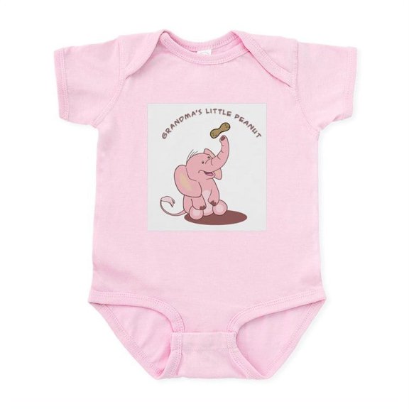 CafePress - Grandma's Little Peanut Infant Bodysuit - Baby Light Bodysuit, Size Newborn - 24 Months
