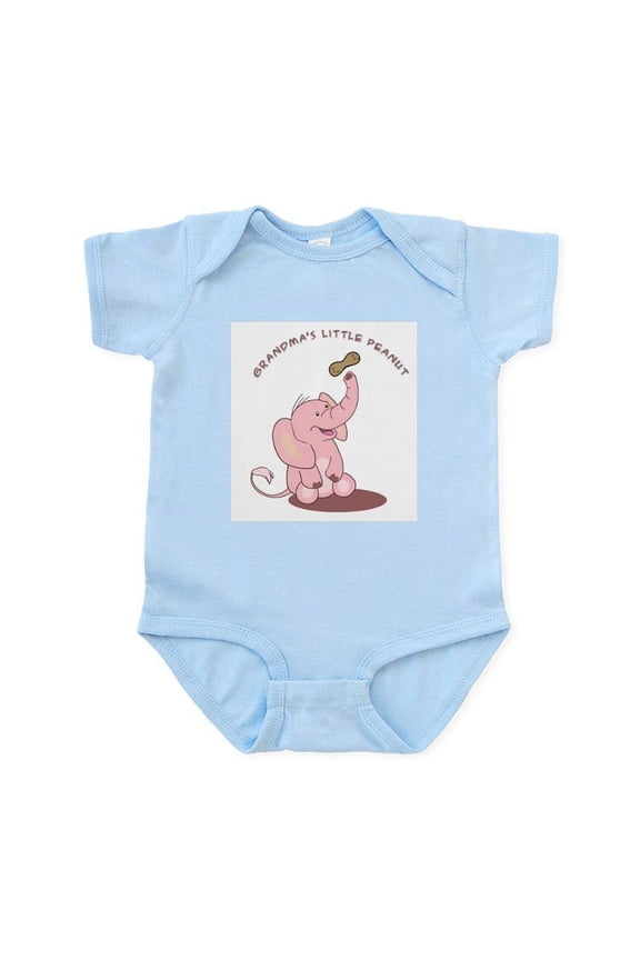- Grandma's Little Peanut Infant Bodysuit - Baby Light Bodysuit, Size Newborn - 24 Months