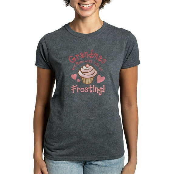 CafePress - Grandmas Frosting Women's Dar Women's Dark T Shirt - Women's Traditional Fit Dark T-Shirt