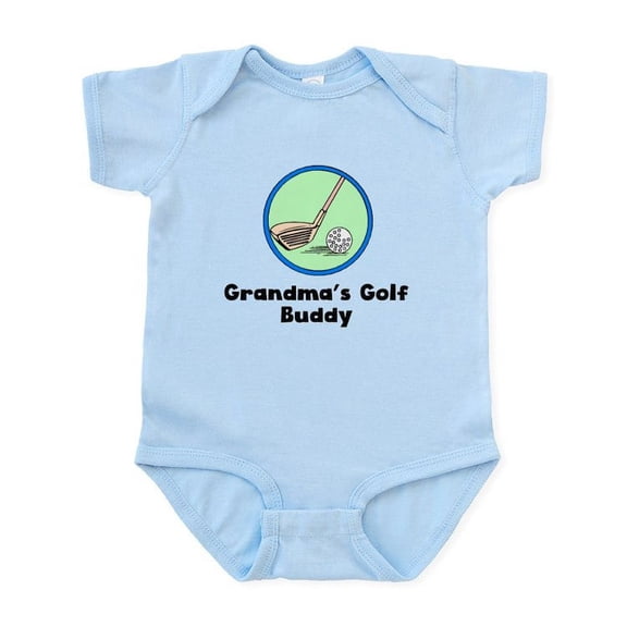 CafePress - Grandmas Golf Buddy Body Suit - Baby Light Bodysuit, Size Newborn - 24 Months