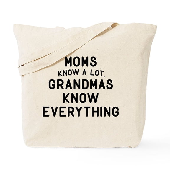 CafePress - Grandmas Know Everything Tote Bag - Unisex Canvas Tote Bag, Beige, 1-Piece