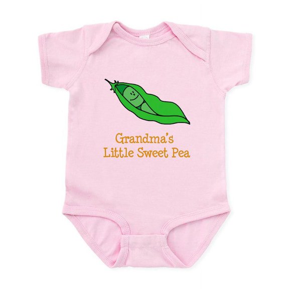 CafePress - Grandmas Little Sweet Pea Infant Bodysuit - Baby Light Bodysuit, Size Newborn - 24 Months