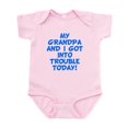 thumbnail image 1 of CafePress - Grandpa And I Got Into Trouble Body Suit - Baby Light Bodysuit, Size Newborn - 24 Months, 1 of 4
