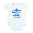 thumbnail image 1 of CafePress - Grandpa And I Got Into Trouble Body Suit - Baby Light Bodysuit, Size Newborn - 24 Months, 1 of 4