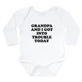 thumbnail image 1 of CafePress - Grandpa And I Got Into Trouble Body Suit - Long Sleeve Cotton Baby Bodysuit, 1 of 4