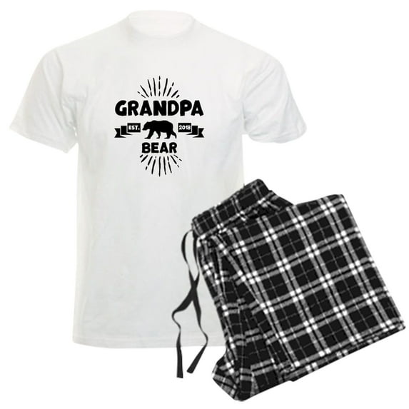 CafePress - Grandpa Bear Pajamas - Men's Light Loose Fit Cotton Pajama Set
