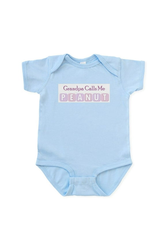 - Grandpa Calls Me Peanut Infant Bodysuit - Baby Light Bodysuit, Size Newborn - 24 Months