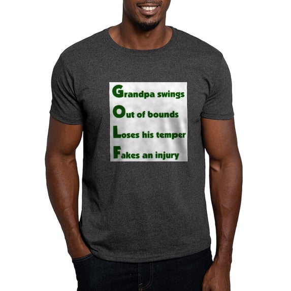 CafePress - Grandpa Golf 2 Dark T Shirt - Men's Classic Graphic Cotton T-Shirt