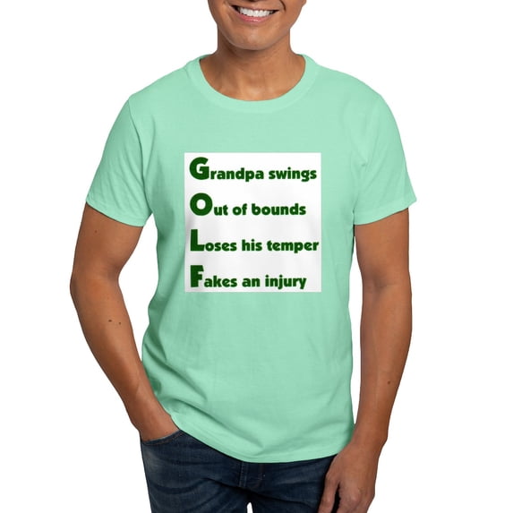 CafePress - Grandpa Golf 2 Dark T Shirt - Men's Classic Graphic Cotton T-Shirt