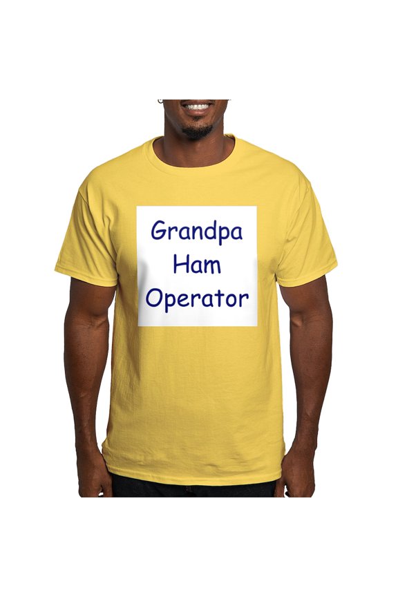 - Grandpa Ham Operator Light T Shirt - Men's Classic Graphic T-Shirt