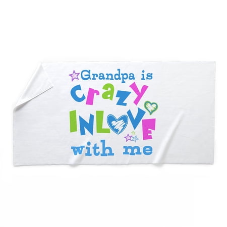 CafePress - Grandpa Loves Me - Large Beach Towel, Soft 30"x60" Towel with Unique Design