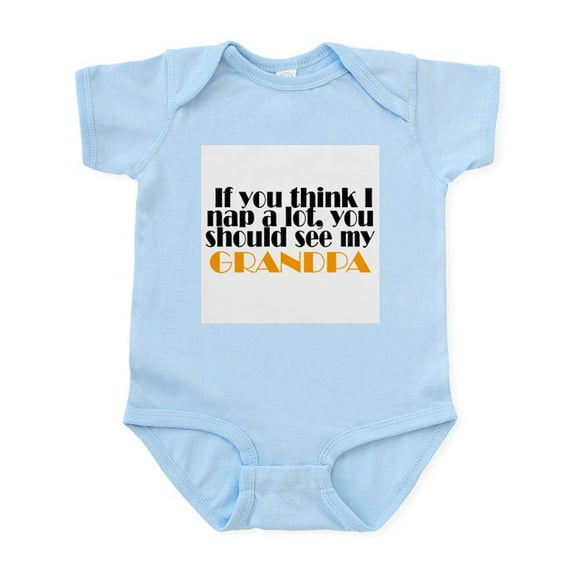 CafePress - Grandpa Naps Infant Creeper - Baby Light Bodysuit, Size Newborn - 24 Months