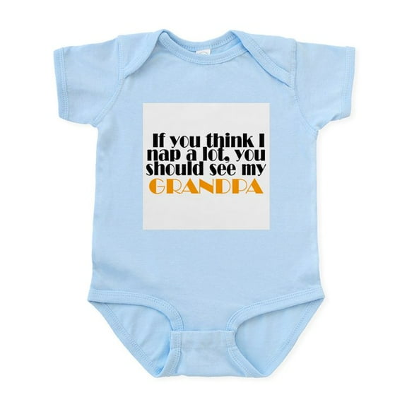 CafePress - Grandpa Naps Infant Creeper - Baby Light Bodysuit, Size Newborn - 24 Months