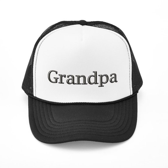 CafePress - Grandpa Steel CLICK TO VIEW - Adjustable Unisex Printed Trucker Hat with Mesh Back
