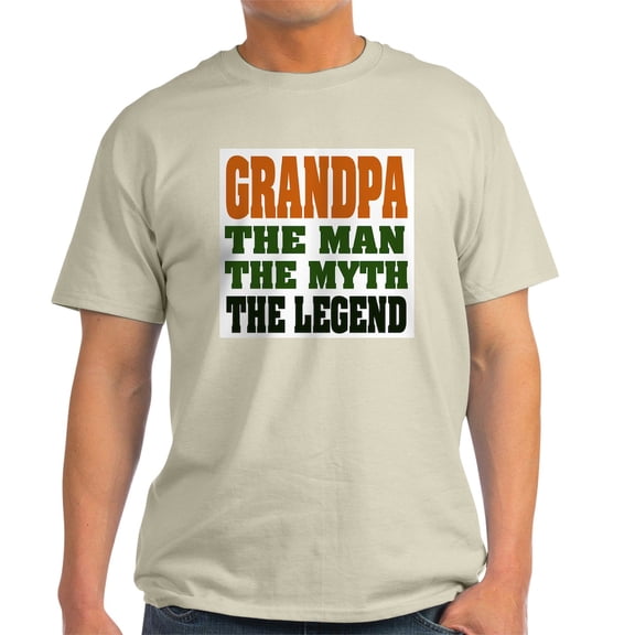 CafePress - Grandpa The Legend Ash Grey T Shirt - Men's Classic Graphic T-Shirt