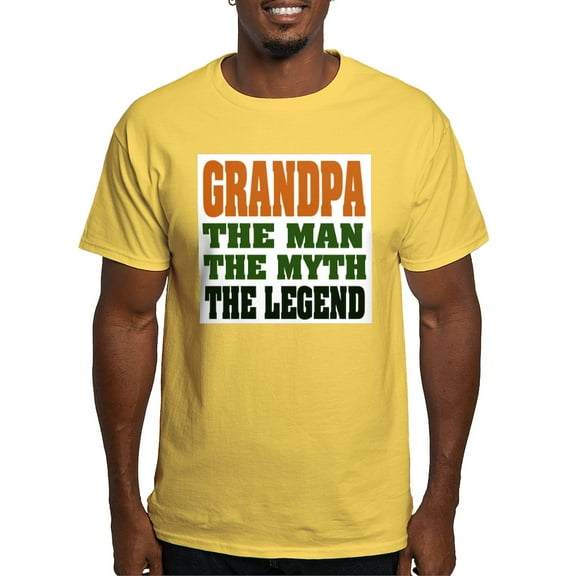 CafePress - Grandpa The Legend Ash Grey T Shirt - Men's Classic Graphic T-Shirt