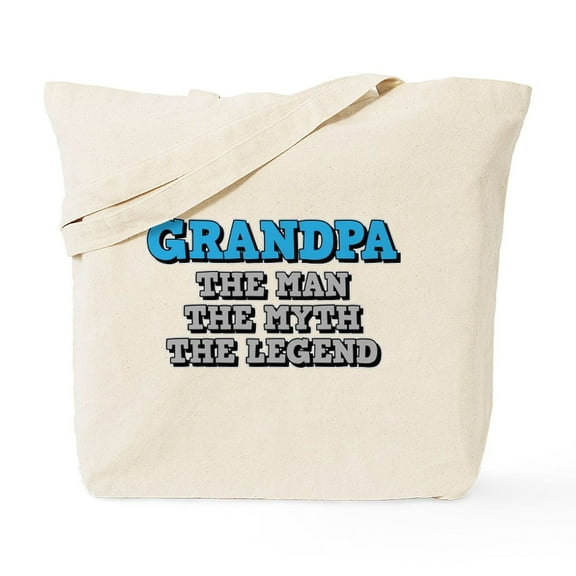 CafePress - Grandpa: The Man Tote Bag - Unisex Canvas Tote Bag, Beige, 1-Piece