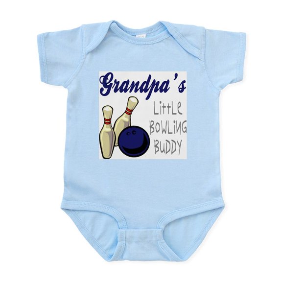 CafePress - Grandpa's Bowling Buddy Infant Bodysuit - Baby Light Bodysuit, Size Newborn - 24 Months