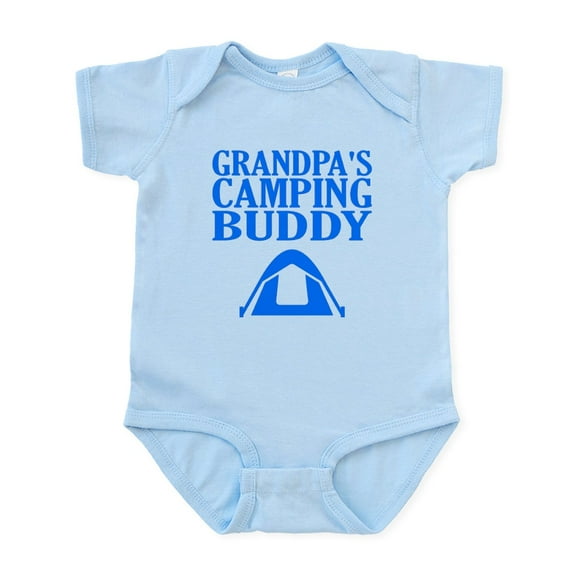 CafePress - Grandpa's Camping Buddy Body Suit - Baby Light Bodysuit, Size Newborn - 24 Months