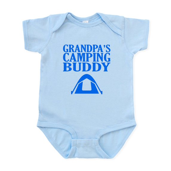 CafePress - Grandpa's Camping Buddy Body Suit - Baby Light Bodysuit, Size Newborn - 24 Months