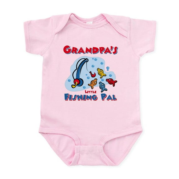 CafePress - Grandpa's Fishing Pal Infant Bodysuit - Baby Light Bodysuit, Size Newborn - 24 Months
