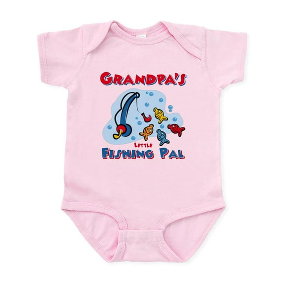 CafePress - Grandpa's Fishing Pal Infant Bodysuit - Baby Light Bodysuit, Size Newborn - 24 Months