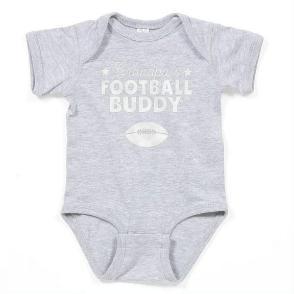 CafePress - Grandpa's Football Buddy - Cute Infant Bodysuit Baby Romper - Size Newborn - 24 Months