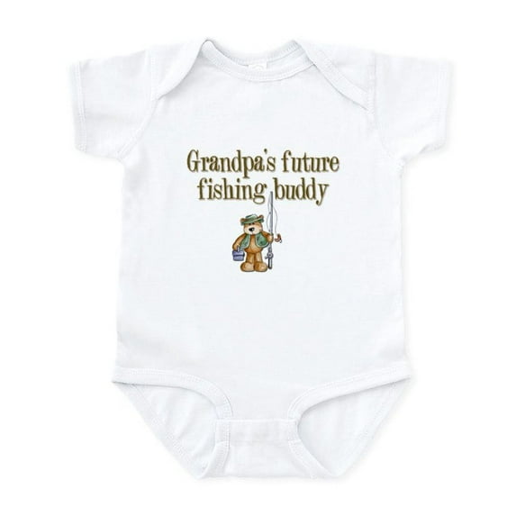CafePress - Grandpa's Future Fishing Buddy Infant Creeper - Baby Light Bodysuit, Size Newborn - 24 Months