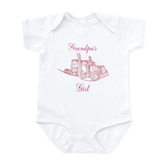 CafePress - Grandpa's Girl Body Suit - Baby Light Bodysuit, Size Newborn - 24 Months