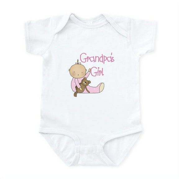 CafePress - Grandpa's Girl Infant Bodysuit - Baby Light Bodysuit