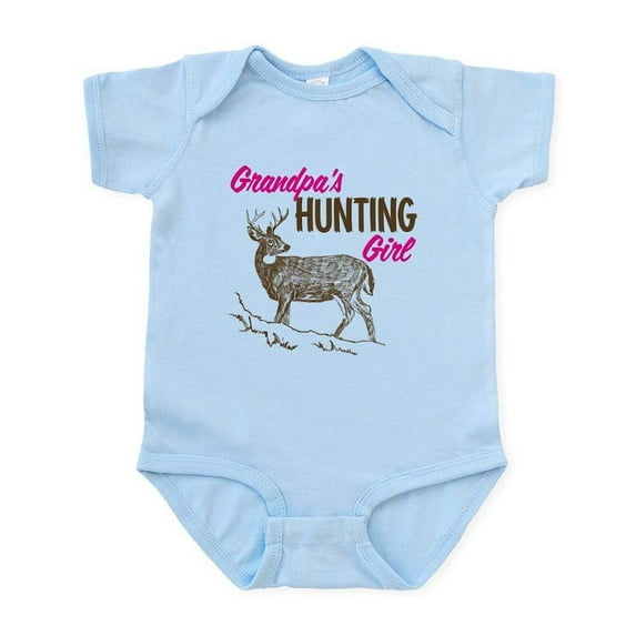 CafePress - Grandpa's Hunting Girl Infant Bodysuit - Baby Light Bodysuit, Size Newborn - 24 Months