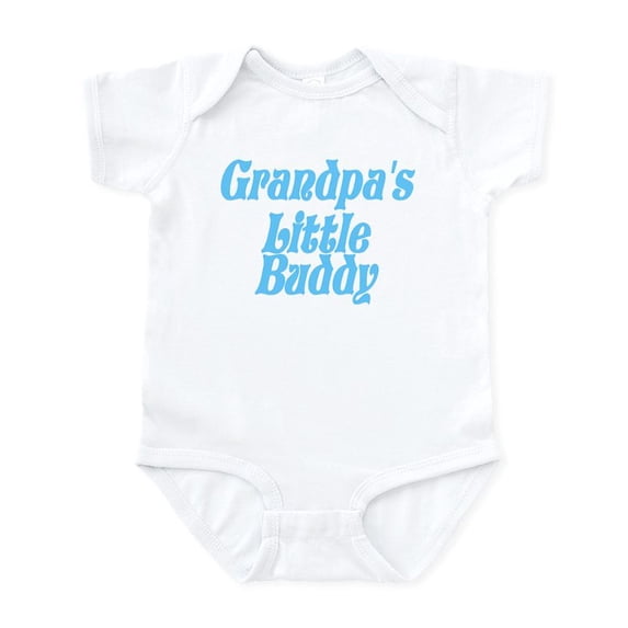 CafePress - Grandpa's Little Buddy Infant Bodysuit - Baby Light Bodysuit, Size Newborn - 24 Months