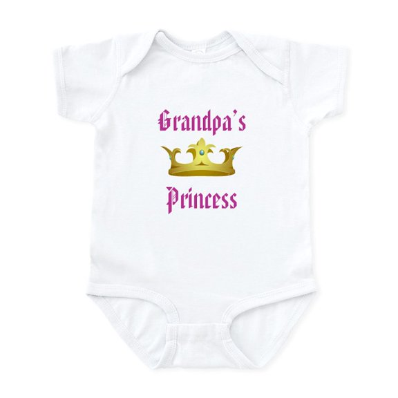 CafePress - Grandpa's Princess Infant Bodysuit - Baby Light Bodysuit, Size Newborn - 24 Months