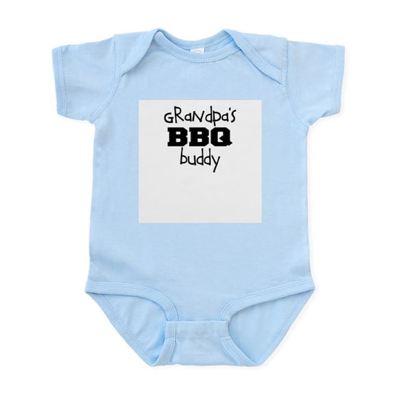 CafePress - Grandpas BBQ Buddy Infant Bodysuit - Baby Light Bodysuit, Size Newborn - 24 Months