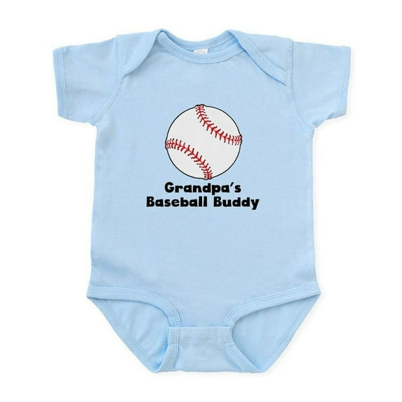CafePress - Grandpas Baseball Buddy Body Suit - Baby Light Bodysuit, Size Newborn - 24 Months